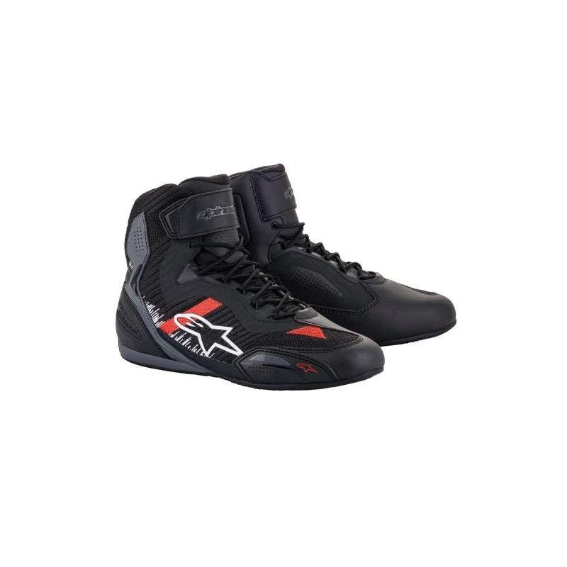 ALPINESTARS FASTER-3 RIDEKNIT NEGRO / GRIS / ROJO BRILLANTE