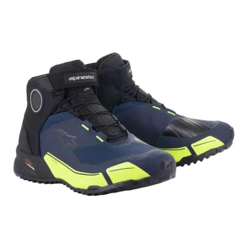 ALPINESTARS CR-X DRYSTAR RIDING NEGRO / AZUL OSCURO / AMARILLO FLUOR