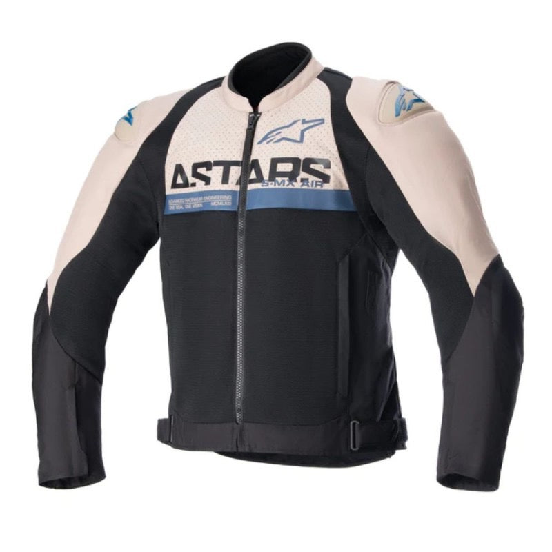 ALPINESTARS SMX AIR MARRÓN CLARO / NEGRO / AZUL SODALITE