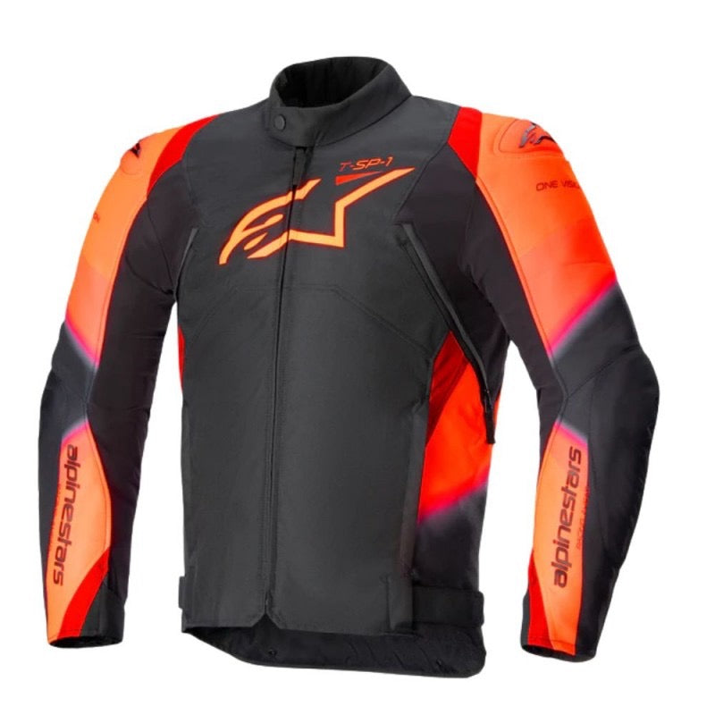 ALPINESTARS T-SP 1 V2 WATERPROOF NEGRO / ROJO FLUOR