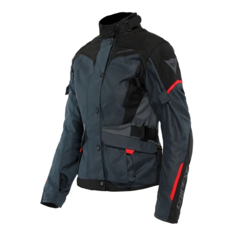 DAINESE TEMPEST 3 D-DRY MUJER ÉBANO / NEGRO / ROJO-LAVA