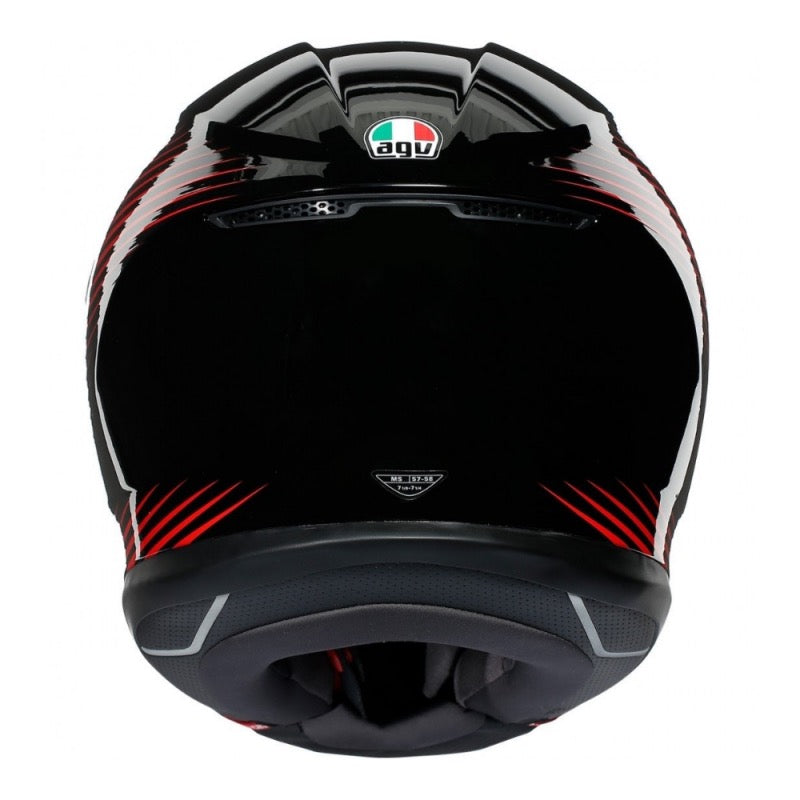 AGV K6 MULTI MPLK RUSH NEGRO / ROJO