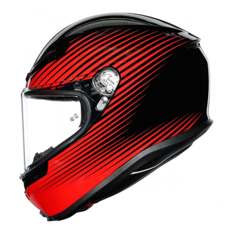 AGV K6 MULTI MPLK RUSH NEGRO / ROJO