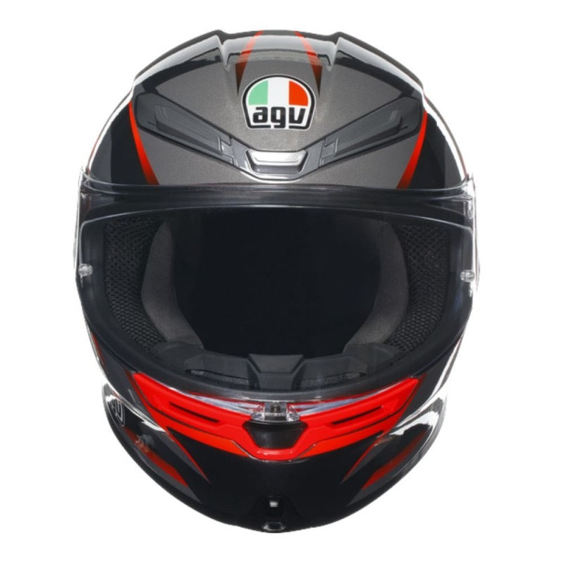 AGV K6 S E2206 MPLK SLASHCUT NEGRO / GRIS / ROJO