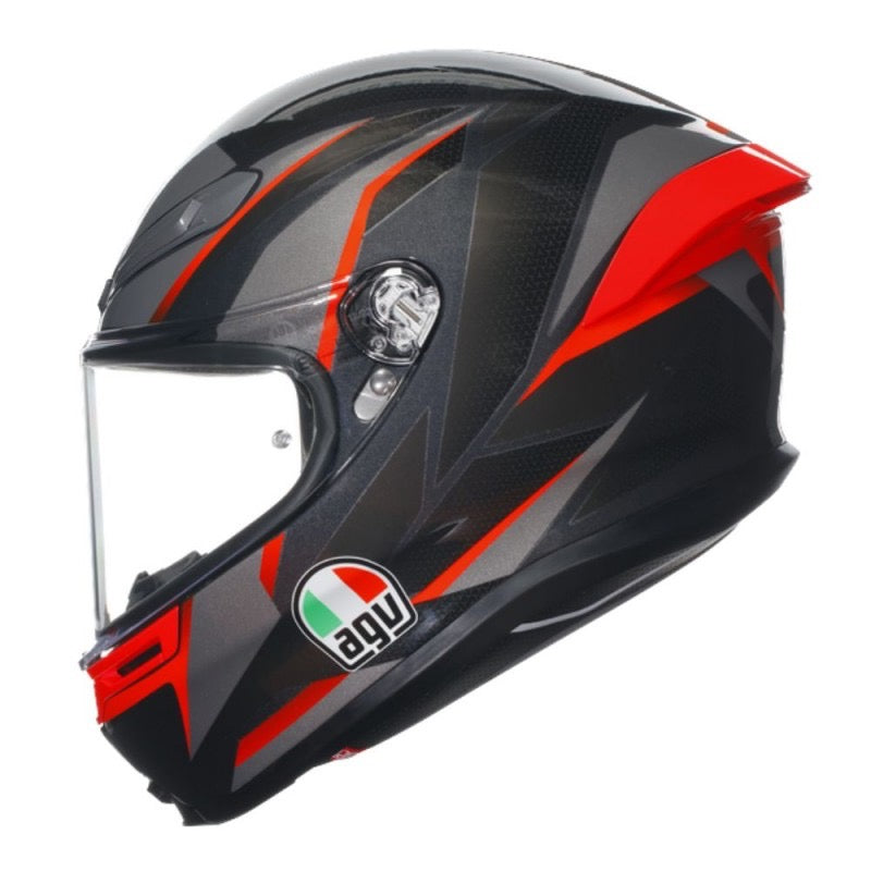 AGV K6 S E2206 MPLK SLASHCUT NEGRO / GRIS / ROJO