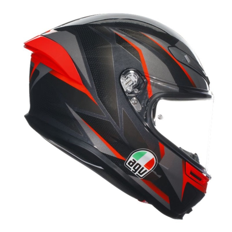 AGV K6 S E2206 MPLK SLASHCUT NEGRO / GRIS / ROJO