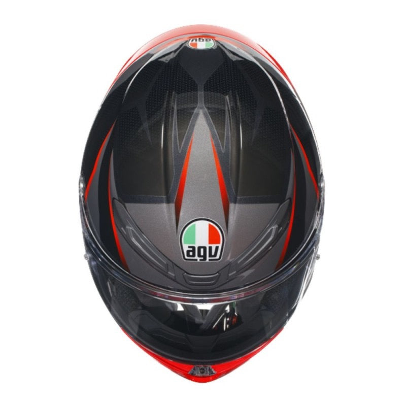 AGV K6 S E2206 MPLK SLASHCUT NEGRO / GRIS / ROJO