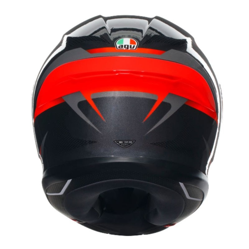 AGV K6 S E2206 MPLK SLASHCUT NEGRO / GRIS / ROJO