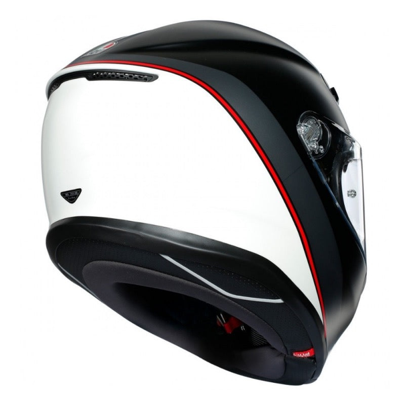 AGV K6 MULTI MPLK MINIMAL NEGRO MATE / BLANCO / ROJO