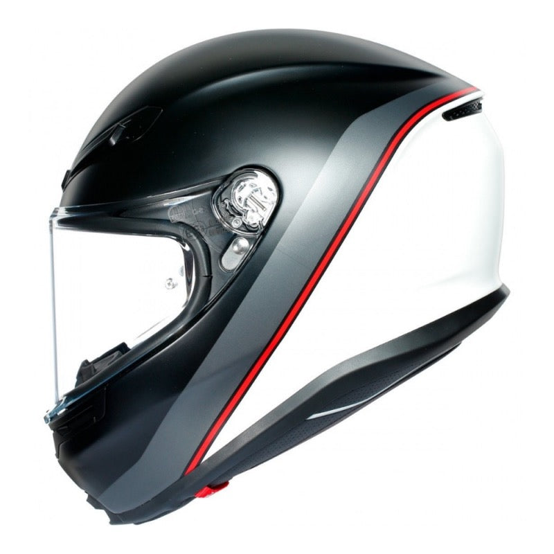 AGV K6 MULTI MPLK MINIMAL NEGRO MATE / BLANCO / ROJO