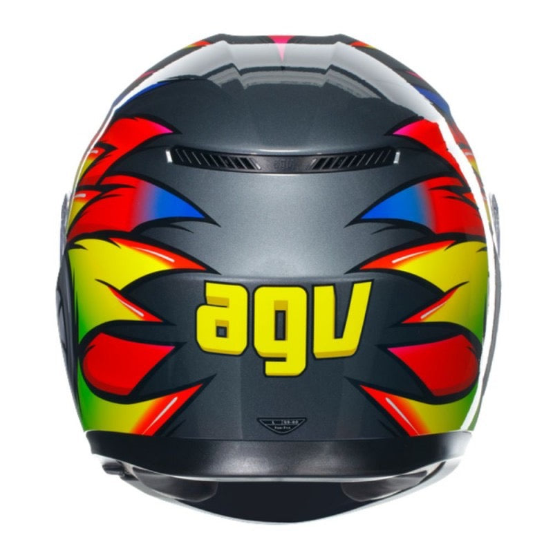 AGV K3 E2206 MPLK BIRDY 2.0 GRIS / AMARILLO / ROJO