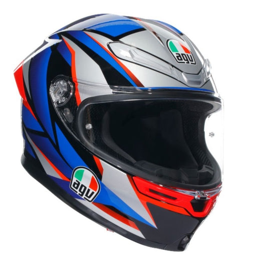 AGV K6 S E2206 MPLK SLASHCUT NEGRO / AZUL / ROJO