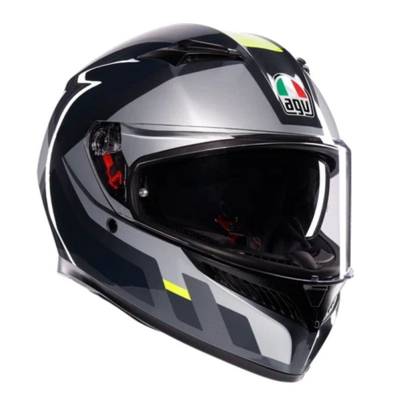 AGV K3 E2206 MPLK SHADE GRIS / AMARILLO FLUOR