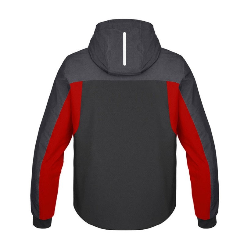 SPIDI HOODIE H2OUT II NEGRO / ANTRACITA / ROJO FLUOR