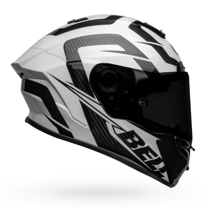 BELL RACE STAR DLX FLEX LABYRINTH BLANCO BRILLANTE / NEGRO