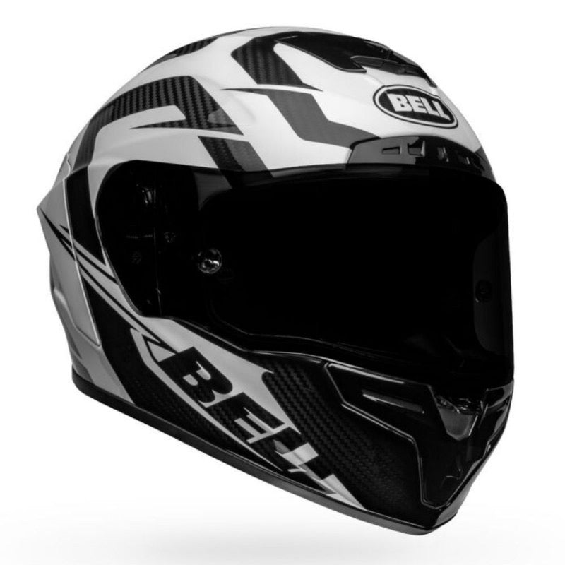 BELL RACE STAR DLX FLEX LABYRINTH BLANCO BRILLANTE / NEGRO