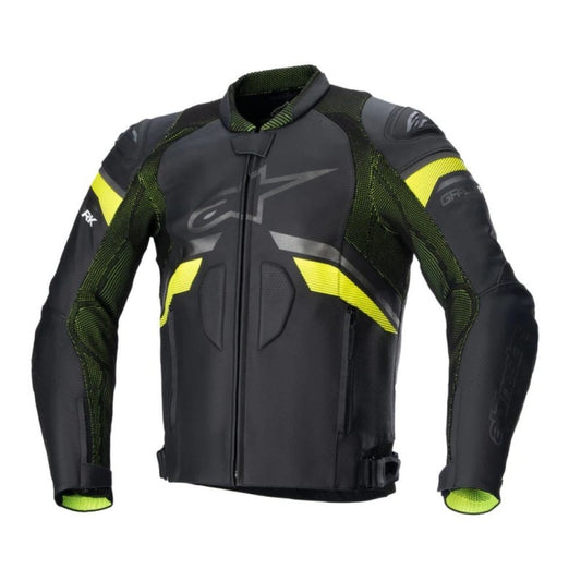 ALPINESTARS GP PLUS R V3 RIDEKNIT CUERO NEGRO / AMARILLO FLUOR