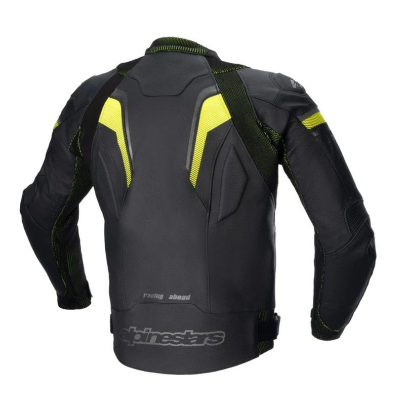 ALPINESTARS GP PLUS R V3 RIDEKNIT CUERO NEGRO / AMARILLO FLUOR