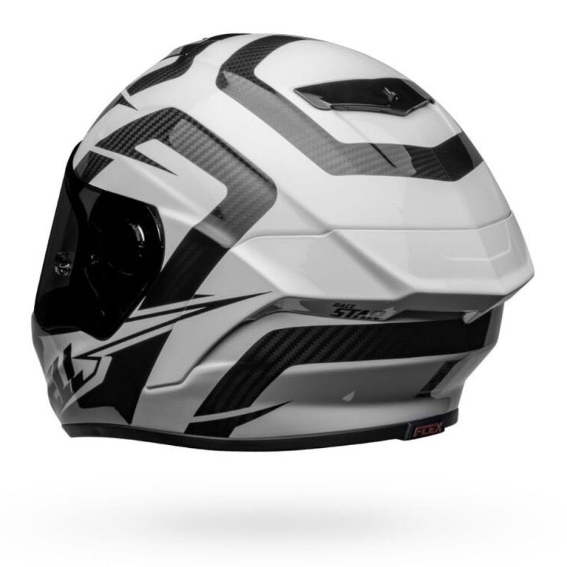 BELL RACE STAR DLX FLEX LABYRINTH BLANCO BRILLANTE / NEGRO