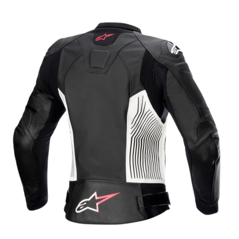 ALPINESTARS LADY STELLA GP PLUS V4 LEATHER NEGRO / BLANCO / ROSA DIVA