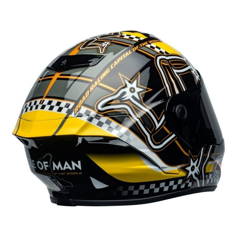 BELL STAR DLX ISLE OF MAN 2020 NEGRO / AMARILLO