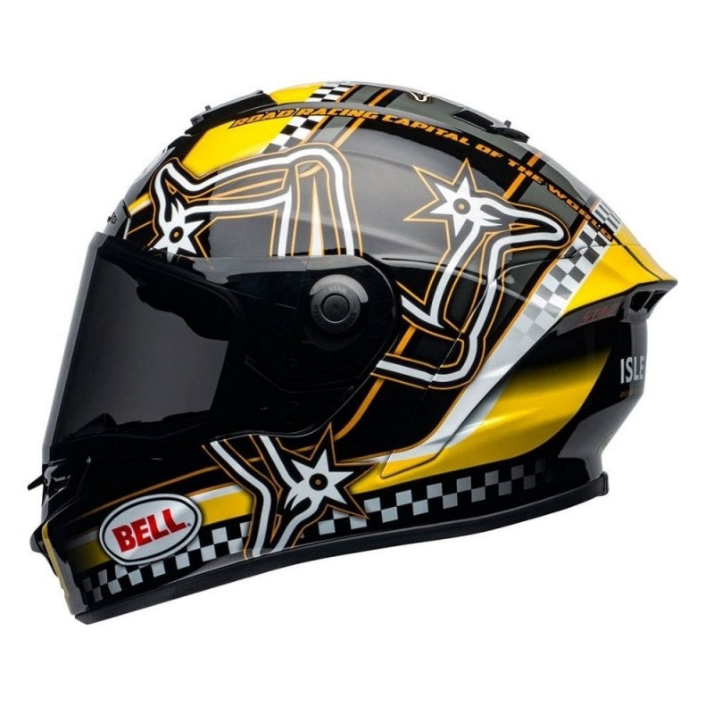 BELL STAR DLX ISLE OF MAN 2020 NEGRO / AMARILLO