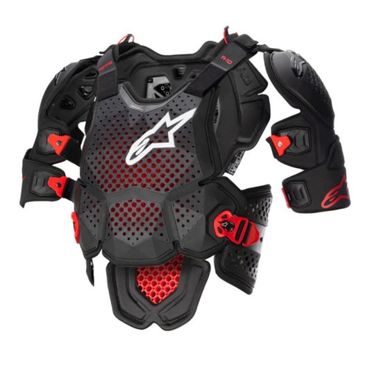 ALPINESTARS A-10 V2 FULL ANTRACITA / NEGRO / ROJO