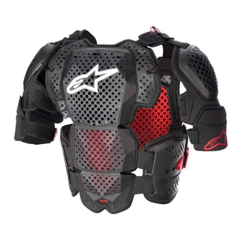 ALPINESTARS A-10 V2 FULL ANTRACITA / NEGRO / ROJO