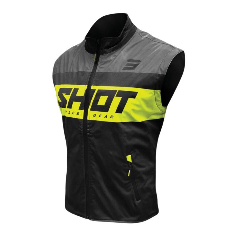 SHOT BODYWARMER LITE 3.0 NEGRO / AMARILLO NEÓN