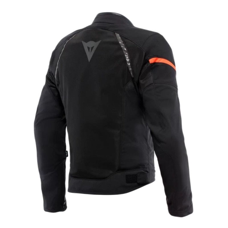 DAINESE AIR FRAME 3 TEX NEGRO / NEGRO / ROJO FLUOR