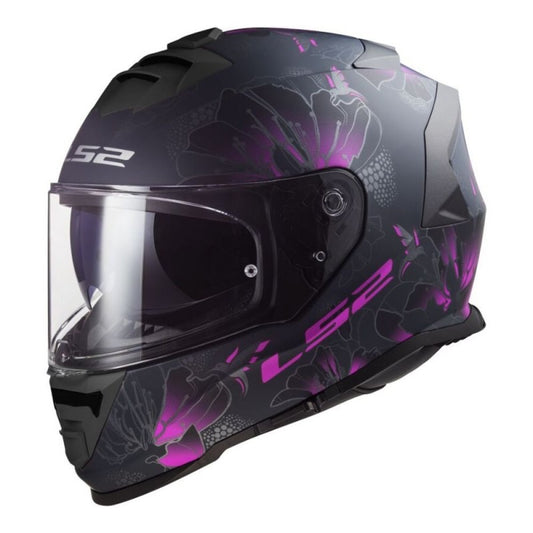 LS2 FF800 STORM II BURST NEGRO MATE / ROSA