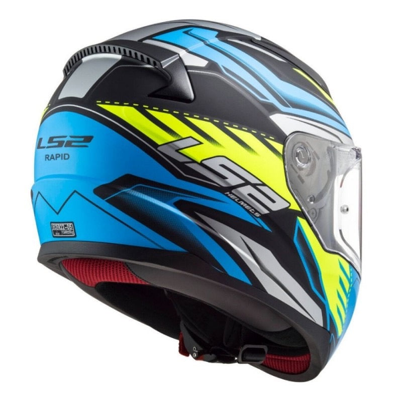 LS2 FF353 RAPID GALE NEGRO MATE / AZUL / AMARILLO