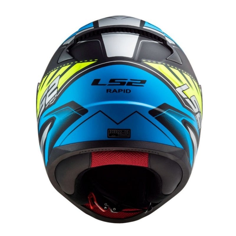 LS2 FF353 RAPID GALE NEGRO MATE / AZUL / AMARILLO