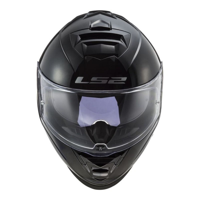 LS2 FF800 STORM II SOLID NEGRO BRILLANTE