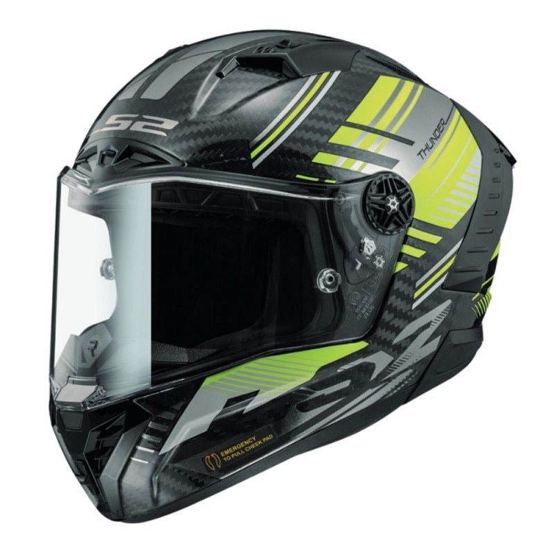 LS2 FF805 THUNDER C VOLT GL NEGRO / AMARILLO H-V