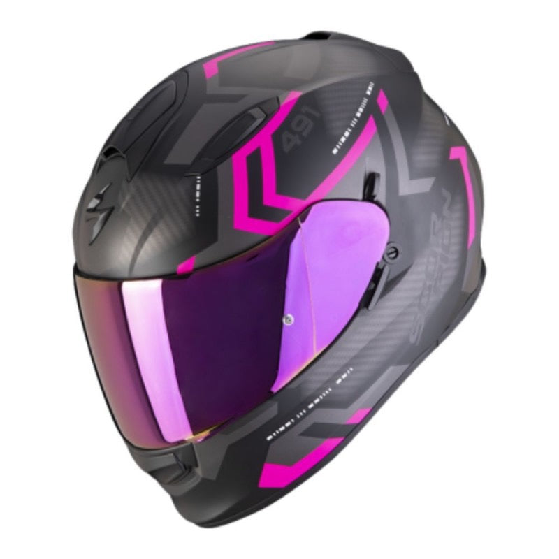 SCORPION EXO-491 SPIN NEGRO MATE / ROSA