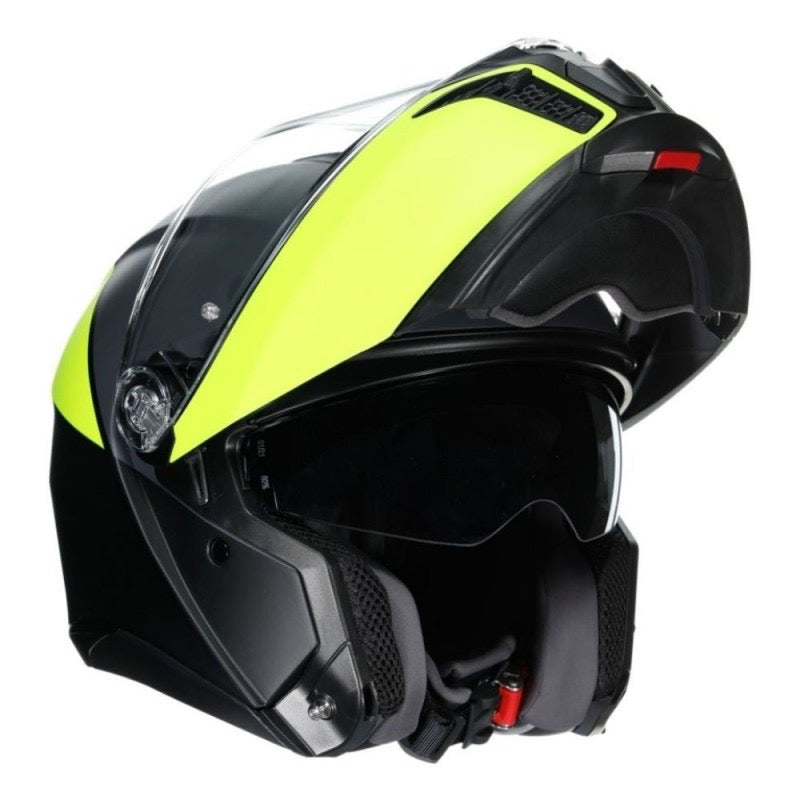 AGV TOURMODULAR MULTI MPLK BALANCE NEGRO MATE / AMARILLO FLÚOR / GRIS