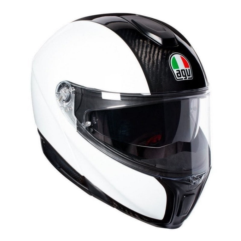 AGV SPORTMODULAR E05 SOLID PLK CARBON / BLANCO