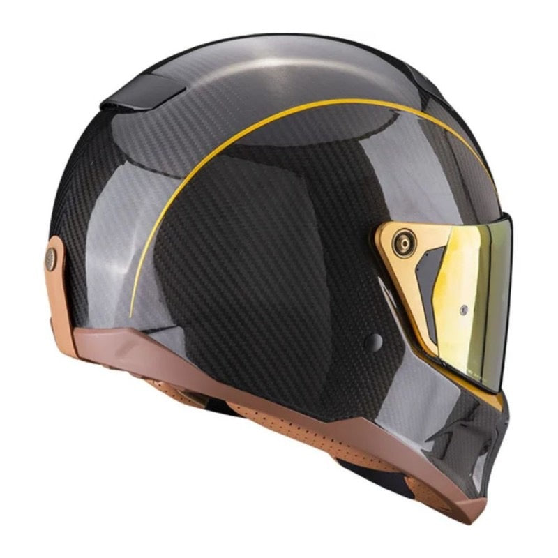 SCORPION EXO-HX1 CARBONO SE NEGRO / ORO