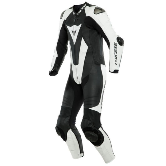 DAINESE LAGUNA SECA 5 1PC LEATHER PERF. NEGRO / BLANCO