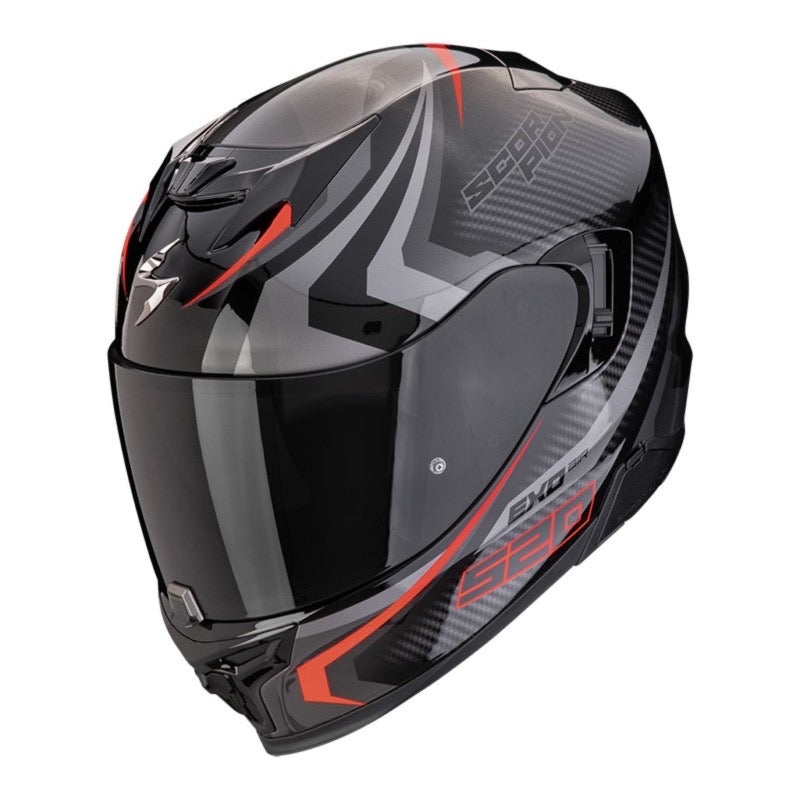 SCORPION EXO-520 EVO AIR TERRA NEGRO / PLATA / ROJO