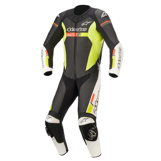 ALPINESTARS GP FORCE CHASER 1PC NEGRO / BLANCO / ROJO FLUOR / AMARILLO FLUOR