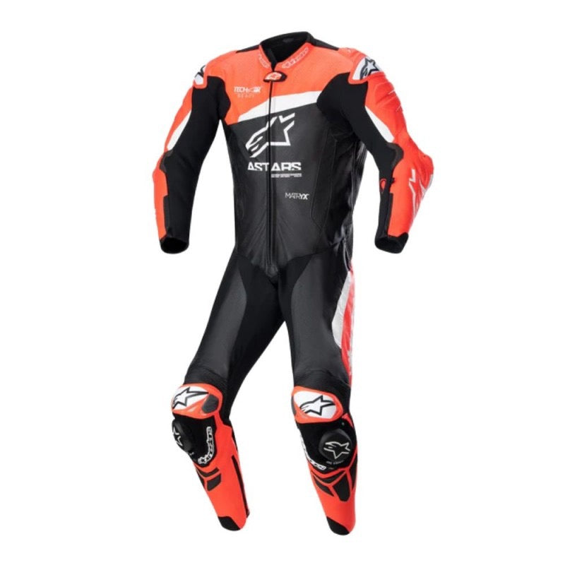 ALPINESTARS GP PLUS V4 1PC NEGRO / ROJO FLUOR / BLANCO