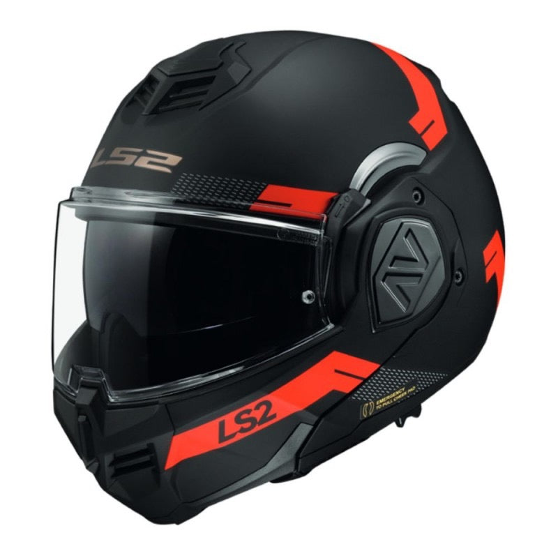 LS2 FF906 ADVANT BEND NEGRO MATE / ROJO