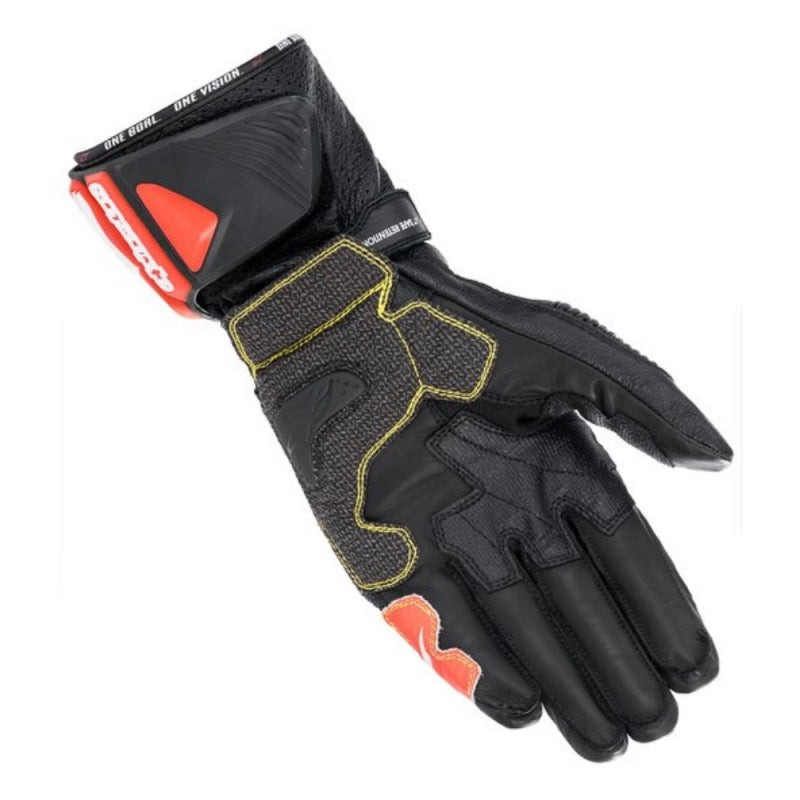 ALPINESTARS GP TECH V2 NEGRO / BLANCO / ROJO FLUOR