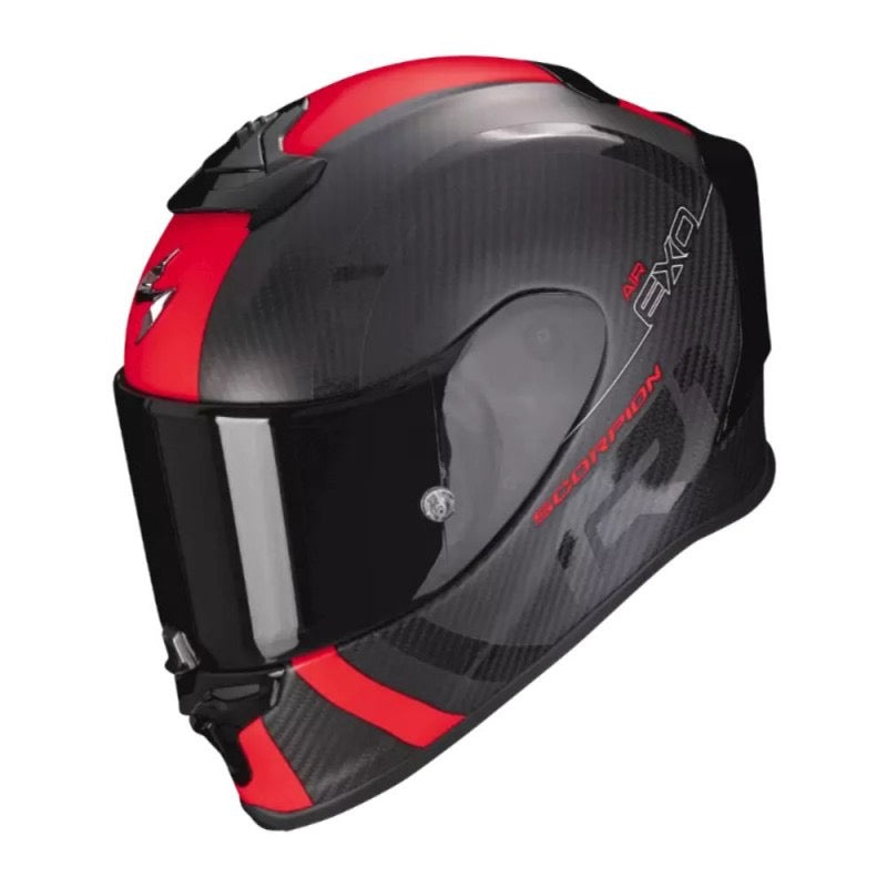 SCORPION EXO-R1 EVO CARBON AIR MG MATE NEGRO / ROJO