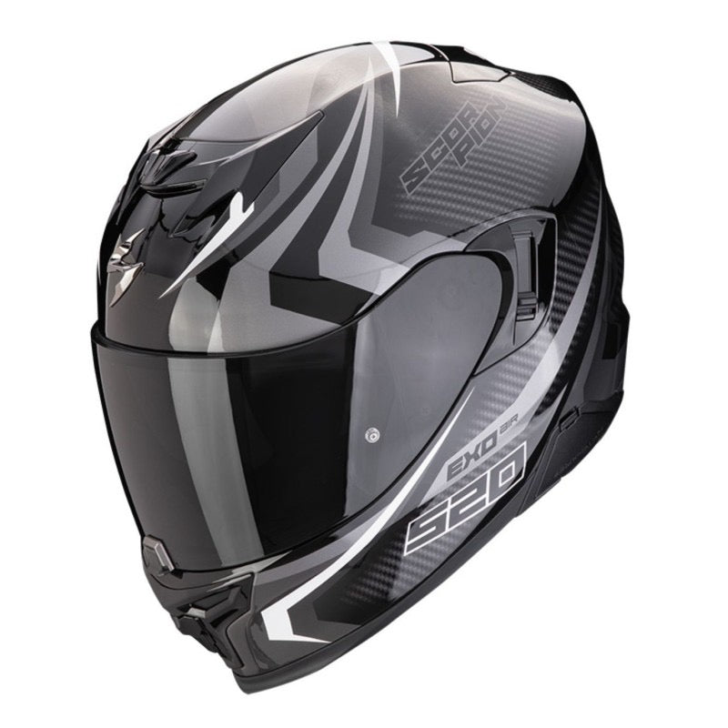 SCORPION EXO-520 EVO AIR TERRA NEGRO / PLATA / BLANCO